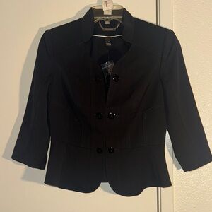 New White House Black Market Seasonless Peplum Jacket